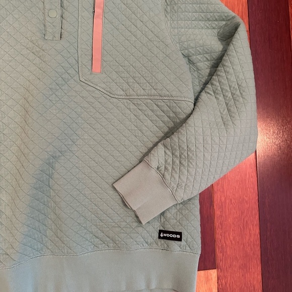 Woods | Women’s mint green quilted pullover sweater size XL - Picture 3 of 5